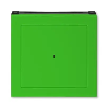kryt spínače kartového; zelená/kouř. černá, design LEVIT